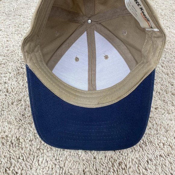 Vintage‎ RCC Koozie Eveready Gas Hat A Superior Gas Co Beige Blue Strapback Cap - Picture 8 of 11
